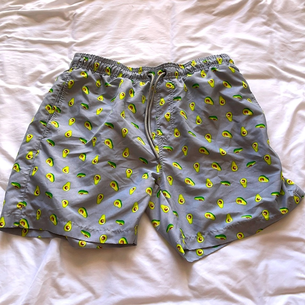 Men’s HOT COALS signature avocado swim trunks